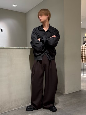 「Lui's（ルイス）のアイテム（ブルゾン）」を使った、樋渡樹季さん（メンズ・172cm）の春コーディネート