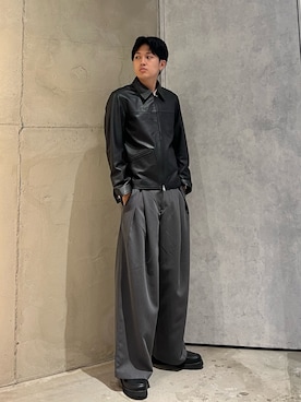 「tk.TAKEO KIKUCHI（ティーケータケオキクチ）のアイテム（シューズ）」を使った、ゆーさんさん（メンズ・180cm）の秋コーディネート