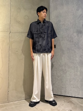 「アイテム（ドレスシューズ）」を使った、ゆーさんさん（メンズ・180cm）の夏コーディネート