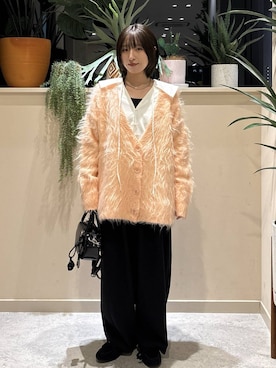 「アイテム（モカシン/デッキシューズ）」を使った、　友合亜さん（レディース・156cm・20代）の秋コーディネート