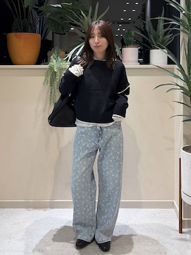 「ナチュラル」｜　友合亜さん（レディース・156cm）の秋コーディネート