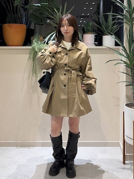 「LOWRYS FARM（ローリーズファーム）のアイテム（ブーツ）」を使った、　友合亜さん（レディース・156cm）の秋コーディネート