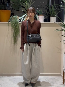 「LOWRYS FARM（ローリーズファーム）のアイテム（ニット/セーター）」を使った、　友合亜さん（レディース・156cm）の秋コーディネート