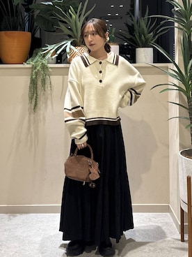 　友合亜さん（レディース・156cm）の冬コーディネート