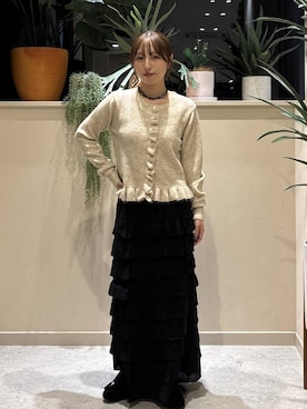 「アイテム（モカシン/デッキシューズ）」を使った、　友合亜さん（レディース・156cm・20代）の秋コーディネート