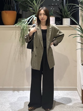 「LOWRYS FARM（ローリーズファーム）のポインテッドＦシューズ 581137（パンプス、ブラウン系）」を使った、　友合亜さん（レディース・156cm）の春コーディネート