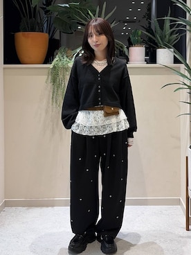 「ナチュラル」｜　友合亜さん（レディース・156cm）の秋コーディネート