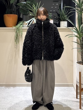 　友合亜さん（レディース・156cm）の冬コーディネート