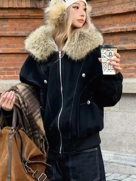 「アイテム（ミリタリージャケット）」を使った、additionstoreさん（レディース・165cm）の秋コーディネート