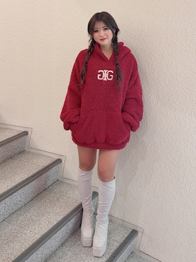 「アイテム（デニムスカート）」を使った、aikaさん（レディース・150cm）の秋コーディネート