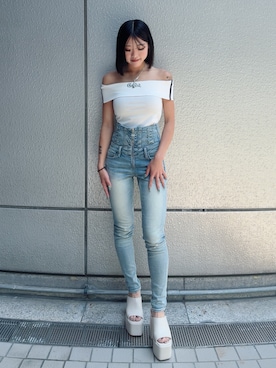 「GYDA（ジェイダ）のアイテム」を使った、aikaさん（レディース・150cm）の春コーディネート