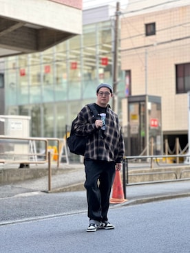 「アイテム（バックパック/リュック）」を使った、firstdownkichijojiさん（メンズ・176cm）の秋コーディネート