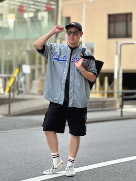 「アイテム（トートバッグ）」を使った、firstdownkichijojiさん（メンズ・176cm）の夏コーディネート