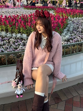 「ONCILY（オンシェリー）のアイテム」を使った、CHIHAさん（レディース・170cm）の春コーディネート