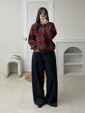 「ONCILY（オンシェリー）のアイテム」を使った、CHIHAさん（レディース・170cm）の秋コーディネート