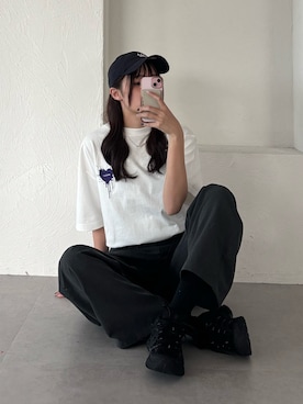 「MUHET（ミュエータ）のアイテム」を使った、CHIHAさん（レディース・170cm）の春コーディネート