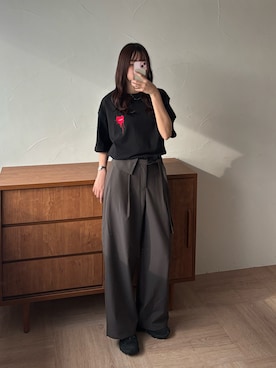 「MUHET（ミュエータ）のアイテム」を使った、CHIHAさん（レディース・170cm）の春コーディネート