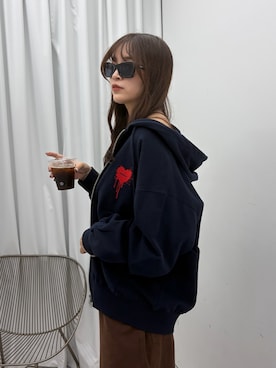 「ONCILY（オンシェリー）のアイテム」を使った、CHIHAさん（レディース・170cm）の秋コーディネート