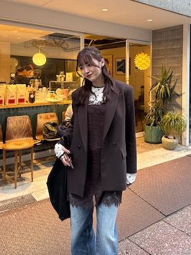 「H&M（エイチ・アンド・エム）のアイテム」を使った、CHIHAさん（レディース・170cm）の春コーディネート