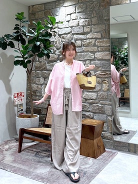 「HEREIAM（ヘレイアム）のアイテム」を使った、ゆりさん（レディース・159cm）の夏コーディネート