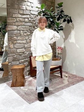 「HEREIAM（ヘレイアム）のアイテム」を使った、ゆりさん（レディース・159cm）の冬コーディネート