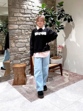 「HEREIAM（ヘレイアム）のアイテム」を使った、ゆりさん（レディース・159cm）の冬コーディネート