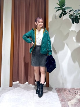 「HEREIAM（ヘレイアム）のアイテム」を使った、ゆりさん（レディース・159cm）の秋コーディネート