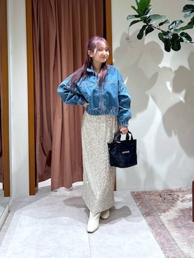 「アイテム（トートバッグ、その他）」を使った、ゆりさん（レディース・159cm）の秋コーディネート