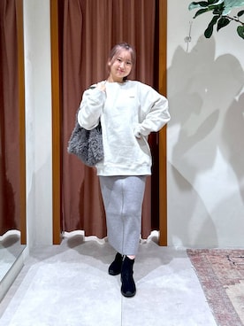 「HEREIAM（ヘレイアム）のアイテム」を使った、ゆりさん（レディース・159cm）の秋コーディネート