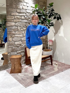 「HEREIAM（ヘレイアム）のアイテム」を使った、ゆりさん（レディース・159cm）の冬コーディネート