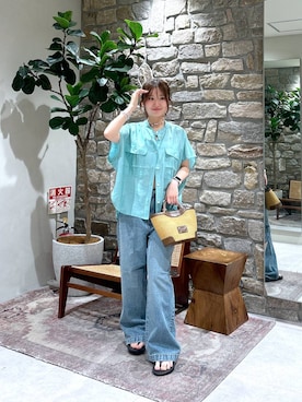 「OOFOS(ウーフォス)のアイテム」を使った、ゆりさん(レディース・159cm)の夏コーディネート