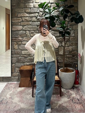 「HEREIAM（ヘレイアム）のアイテム」を使った、ゆりさん（レディース・159cm）の夏コーディネート