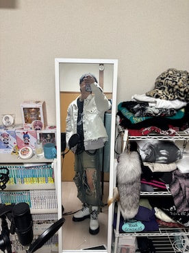 「mnml（ミニマル）のアイテム」を使った、ゆずれもんサイダー☆さん（メンズ・175cm）の冬コーディネート