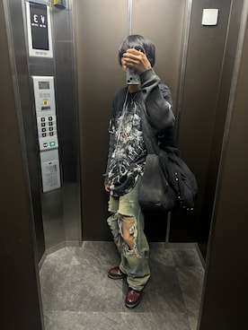 「GRANCY（グランシー）のアイテム（バッグ）」を使った、ゆずれもんサイダー☆さん（メンズ・175cm）の春コーディネート