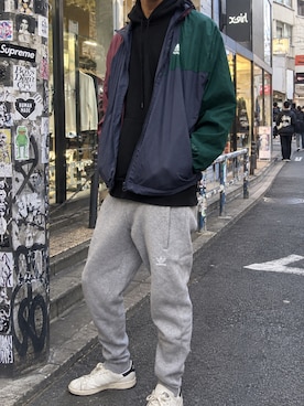 「Carhartt WIP（カーハートダブリューアイピー）のCarhartt WIP / カーハートWIP Carhartt Hooded Script Embroidery Sweat ロゴ刺繍 プルオーバー パーカー（パーカー、ブラック系）」を使った、spokesさん（メンズ・174cm）の秋コーディネート