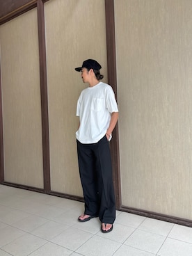 「OOFOS（ウーフォス）のアイテム」を使った、hiratatakumi714さん（メンズ・175cm）の夏コーディネート