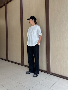 「OOFOS（ウーフォス）のアイテム」を使った、hiratatakumi714さん（メンズ・175cm）の夏コーディネート