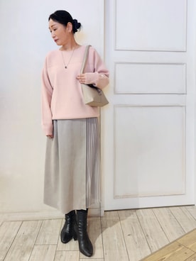 「ふんわり」｜word.kumaさん（レディース・154cm）の冬コーディネート