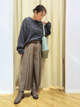 「DRESKIP（ドレスキップ）のアイテム」を使った、word.kumaさん（レディース・154cm）の冬コーディネート