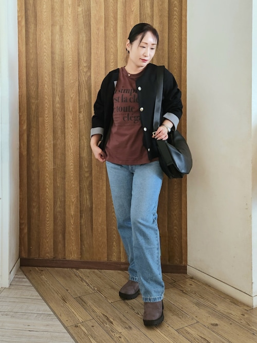 セール】ゴールドボタンがアクセント ダブルフェイスニット