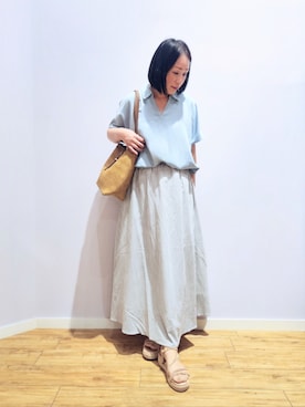 「プチプチ」｜world.kumaさん（レディース・154cm）の夏コーディネート