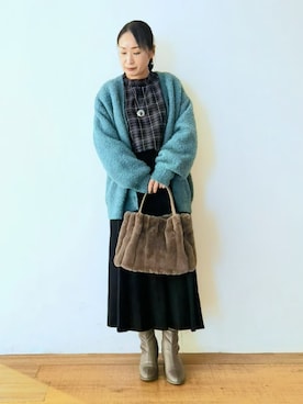 「DRESKIP（ドレスキップ）のアイテム」を使った、word.kumaさん（レディース・154cm）の秋コーディネート