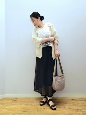 「アイテム（ブルゾン）」を使った、word.kumaさん（レディース・154cm）の夏コーディネート