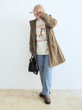 「SHOO・LA・RUE（シューラルー）のアイテム（ブーツ）」を使った、word.kumaさん（レディース・154cm）の秋コーディネート