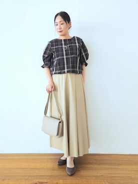 「キレイめコーデ」｜「アイテム（その他シューズ）」を使った、word.kumaさん（レディース・154cm）の秋コーディネート