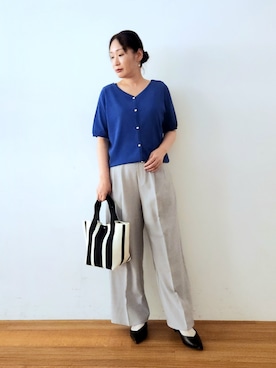 「アイテム（パンプス）」を使った、word.kumaさん（レディース・154cm）の夏コーディネート