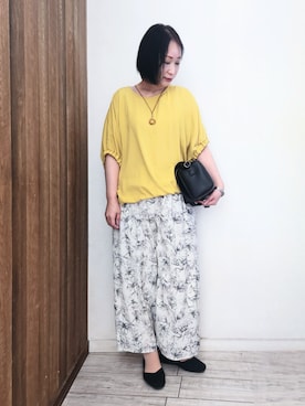 「DRESKIP（ドレスキップ）のアイテム（パンツ）」を使った、word.kumaさん（骨格ウェーブ・レディース・154cm）の春コーディネート