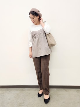 「SHOO・LA・RUE（シューラルー）のアイテム」を使った、word.kumaさん（レディース・154cm）の秋コーディネート
