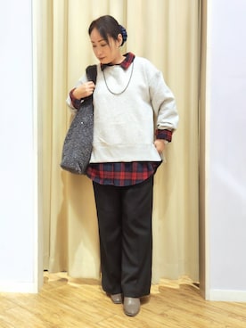 「DRESKIP（ドレスキップ）のアイテム」を使った、word.kumaさん（レディース・154cm）の冬コーディネート