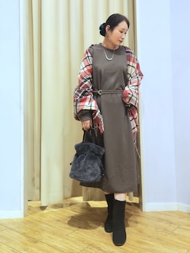 word.kumaさん（レディース・154cm）の冬コーディネート